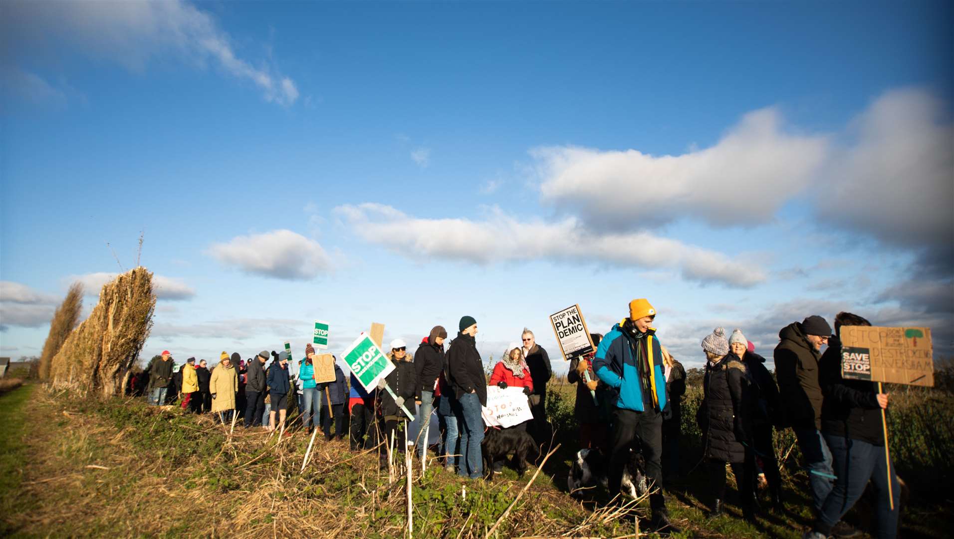 Fields and Fresh Air Faversham protestors. Picture: Tilly Bayes