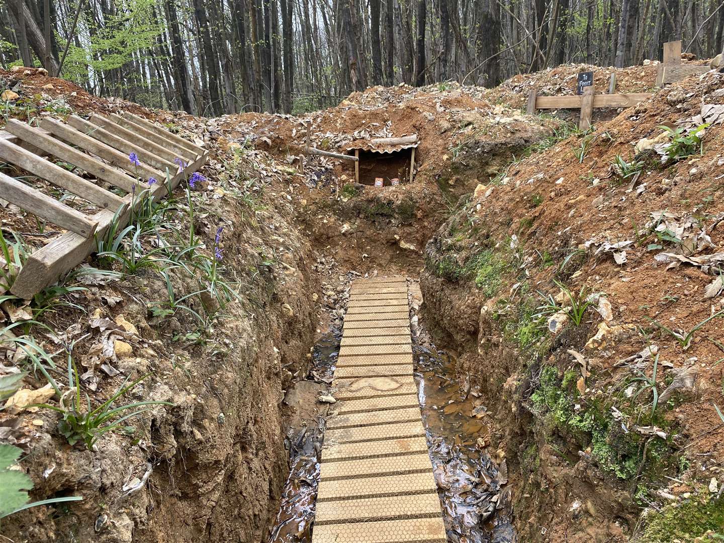 The trench at Detling is around 150m long, 2m deep and took roughly one year to build