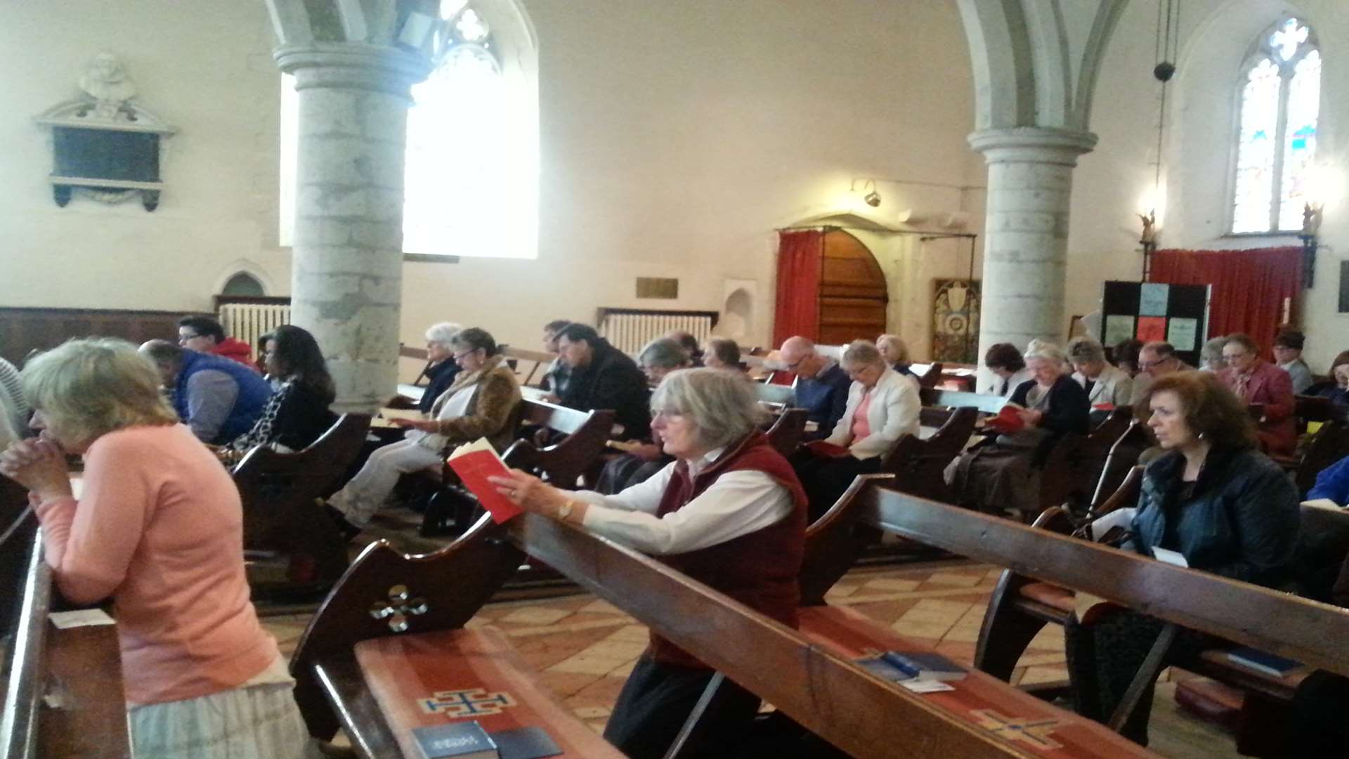 About 40 people paid their respects to Peaches Geldof and her family at St George's Church, Wrotham, this morning