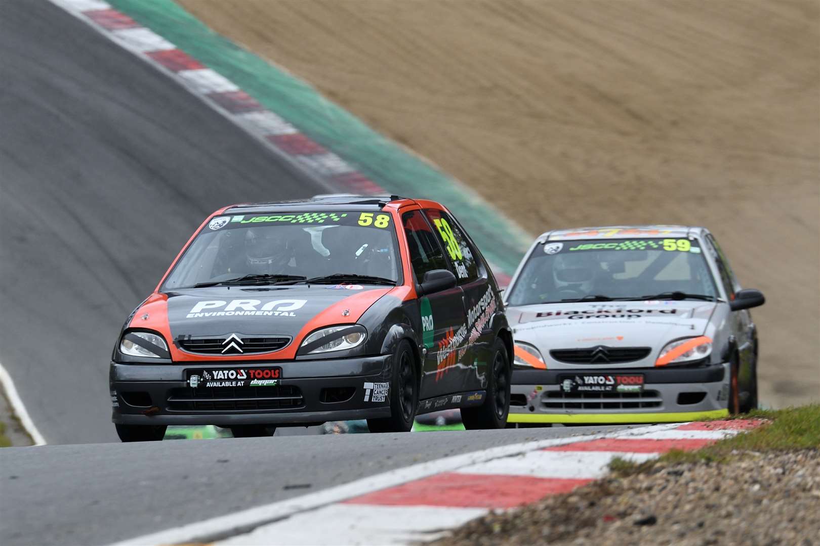 Margate's Harvey Dent was 12th and 14th in the Junior Saloon Car Championship races. Picture: Simon Hildrew (52936754)