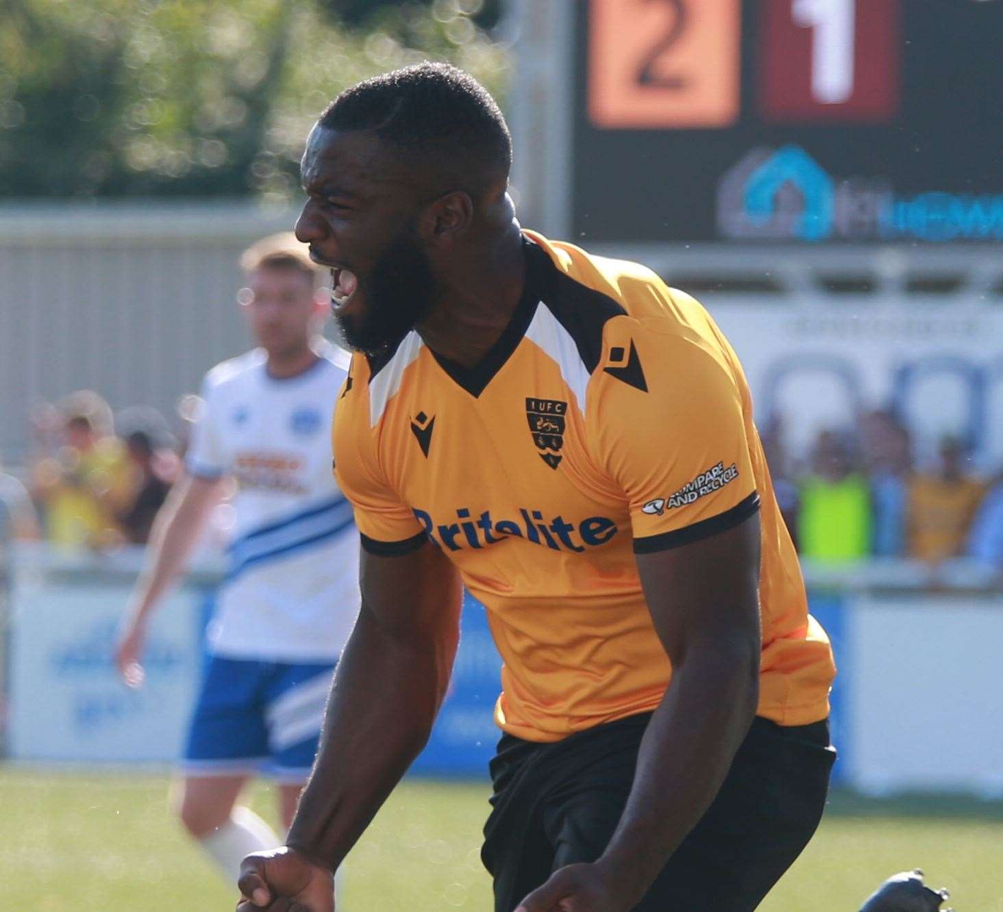 Ibby Akanbi scored Maidstone's winner at Dulwich Picture: John Westhrop