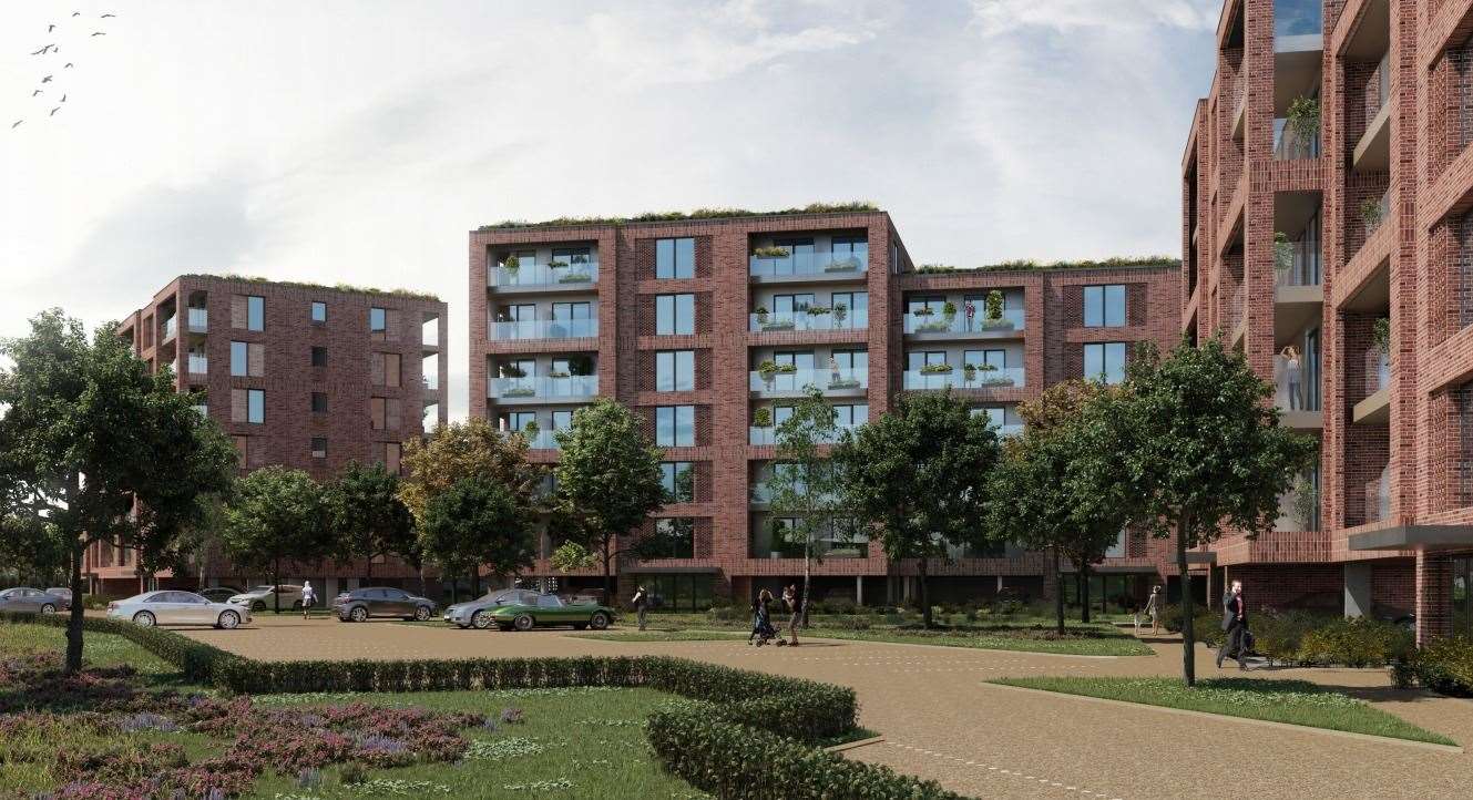 Bosses want to build 212 flats in six blocks at East Stour Park