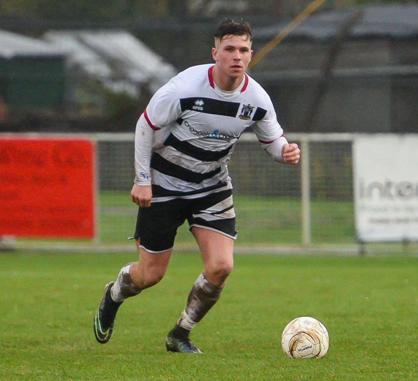 Deal Town goalscorer Alfie Foster Picture: Alan Langley