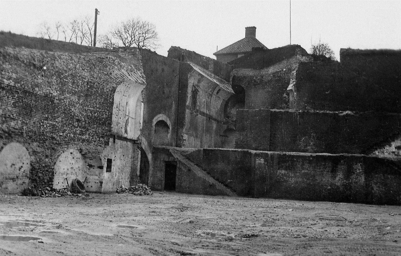 Fort Pitt Hospital being demolished to make way for the school. Picture: Medway Archives and Local Studies Centre