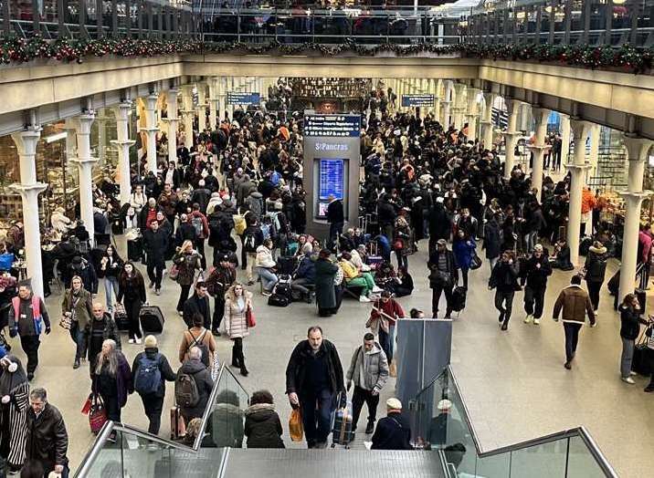 The industrial action also affected Eurostar, which operates passenger services to and from London St Pancras. Photo: James Manning/PA