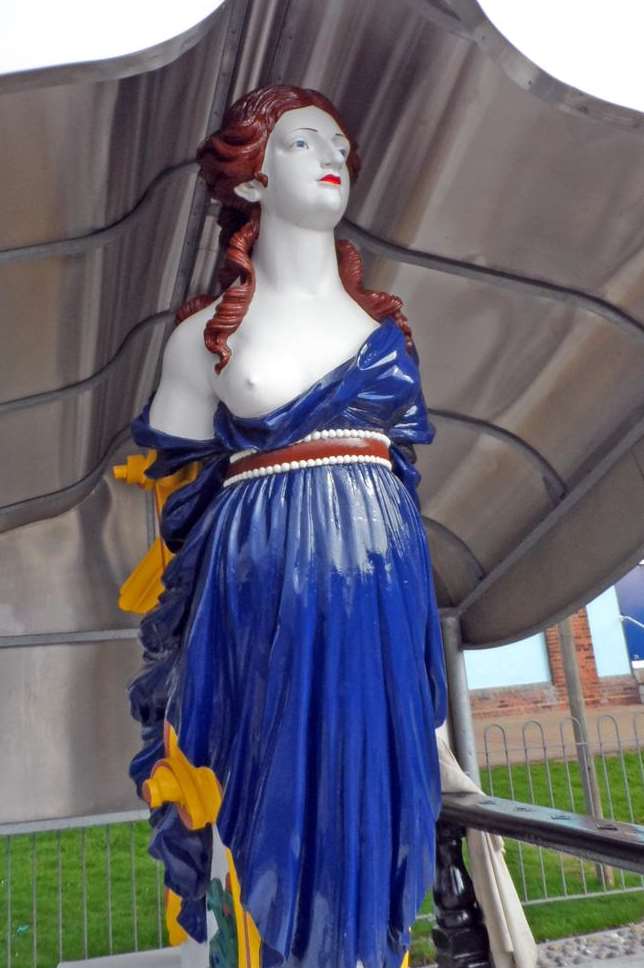 The Arethusa figurehead in Lower Upnor