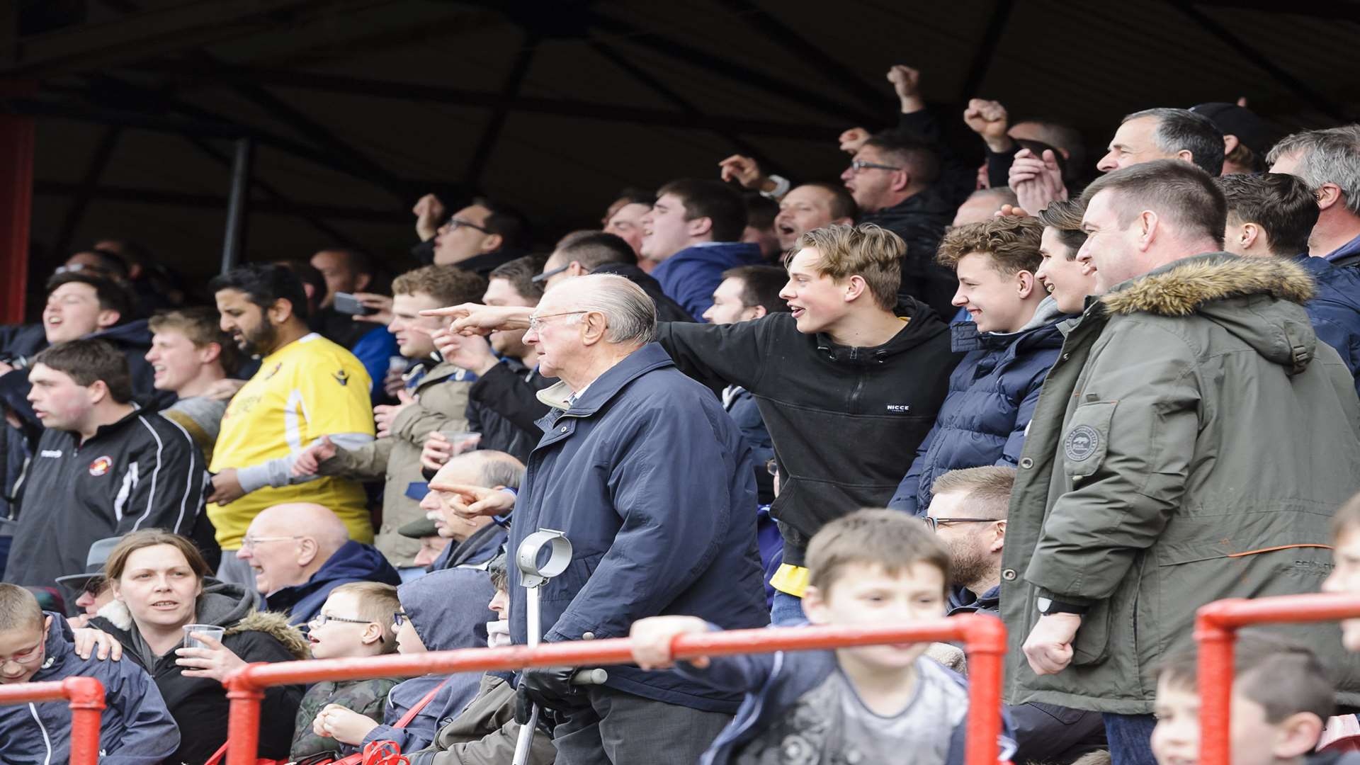 Ebbsfleet had a crowd of 2,267 for their game against Chelmsford Picture: Andy Payton