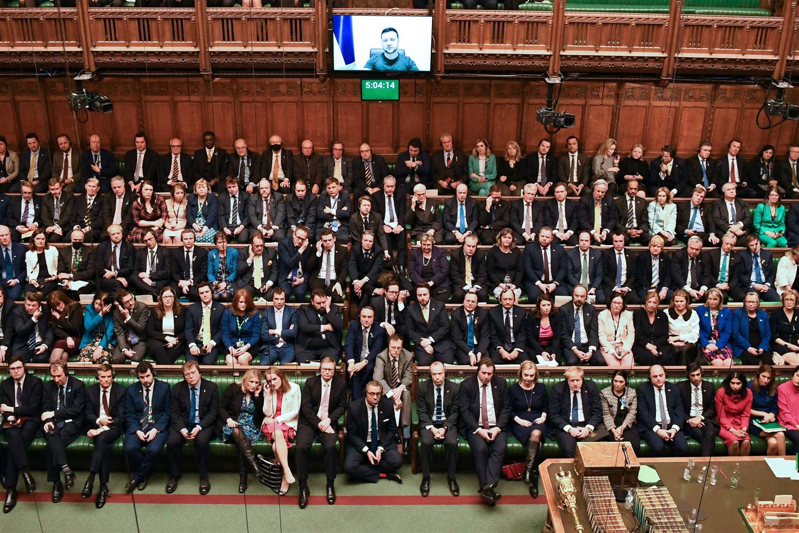 Ukraine President Volodymyr Zelensky address to MPs in House of Commons