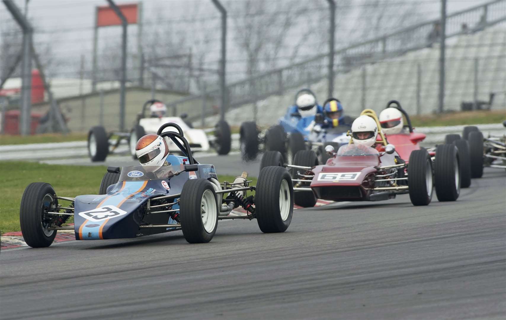 David Brise competed in national motorcycle and car trials before buying this 1975 Royale RP21 Formula Ford. He's pictured here at Brands Hatch in 2011. Picture: Andy Payton