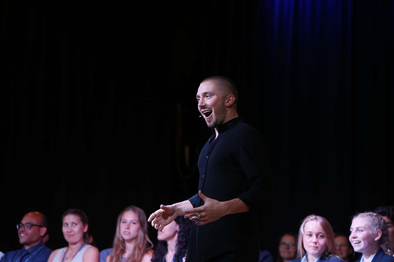 Ex-student Thomas Webb prepared a speech for the school. Picture: Andy Jones