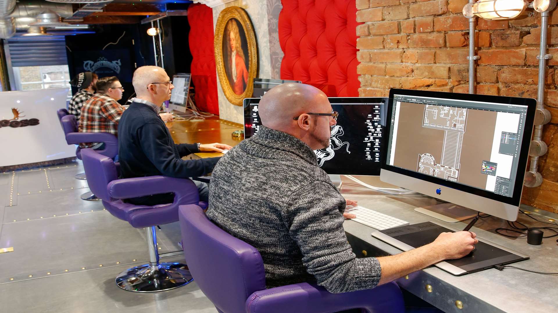 Staff at work in the Gingermonkeys office. Picture: Matt Walker