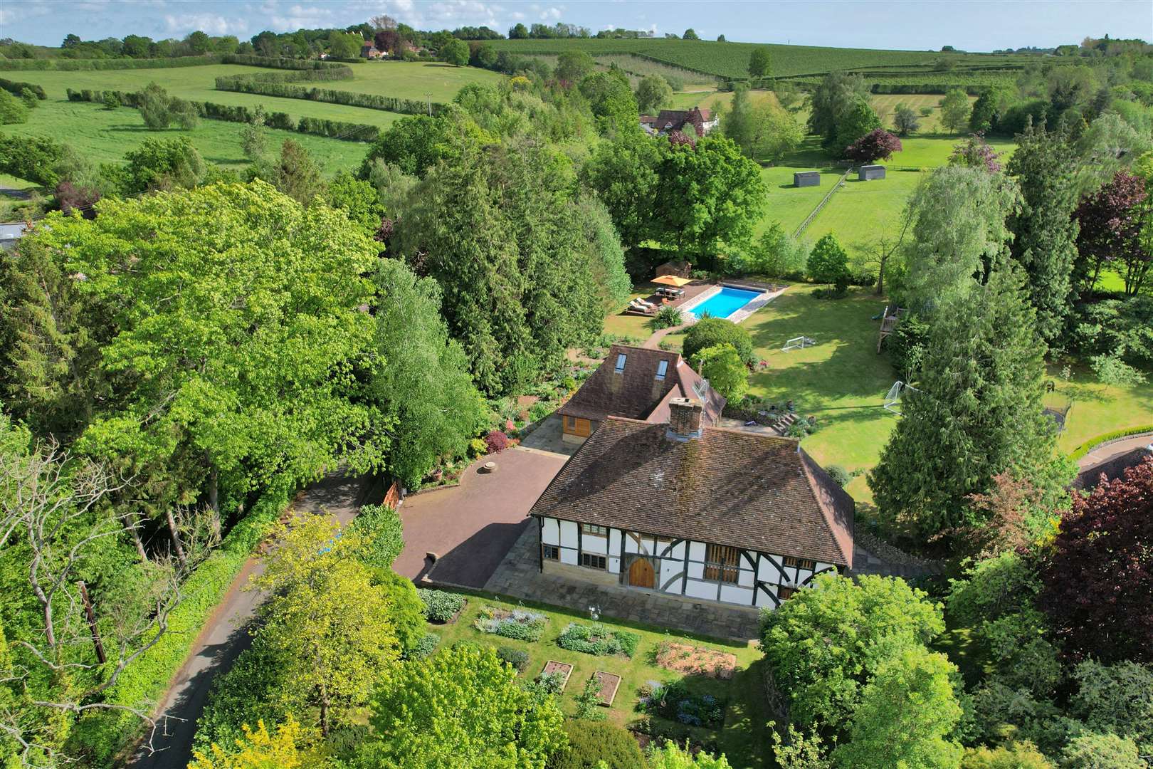 Corner Cottage near Tunbridge Wells has been restored by the team behind Shakespeare's Globe Theatre. Picture: Savills