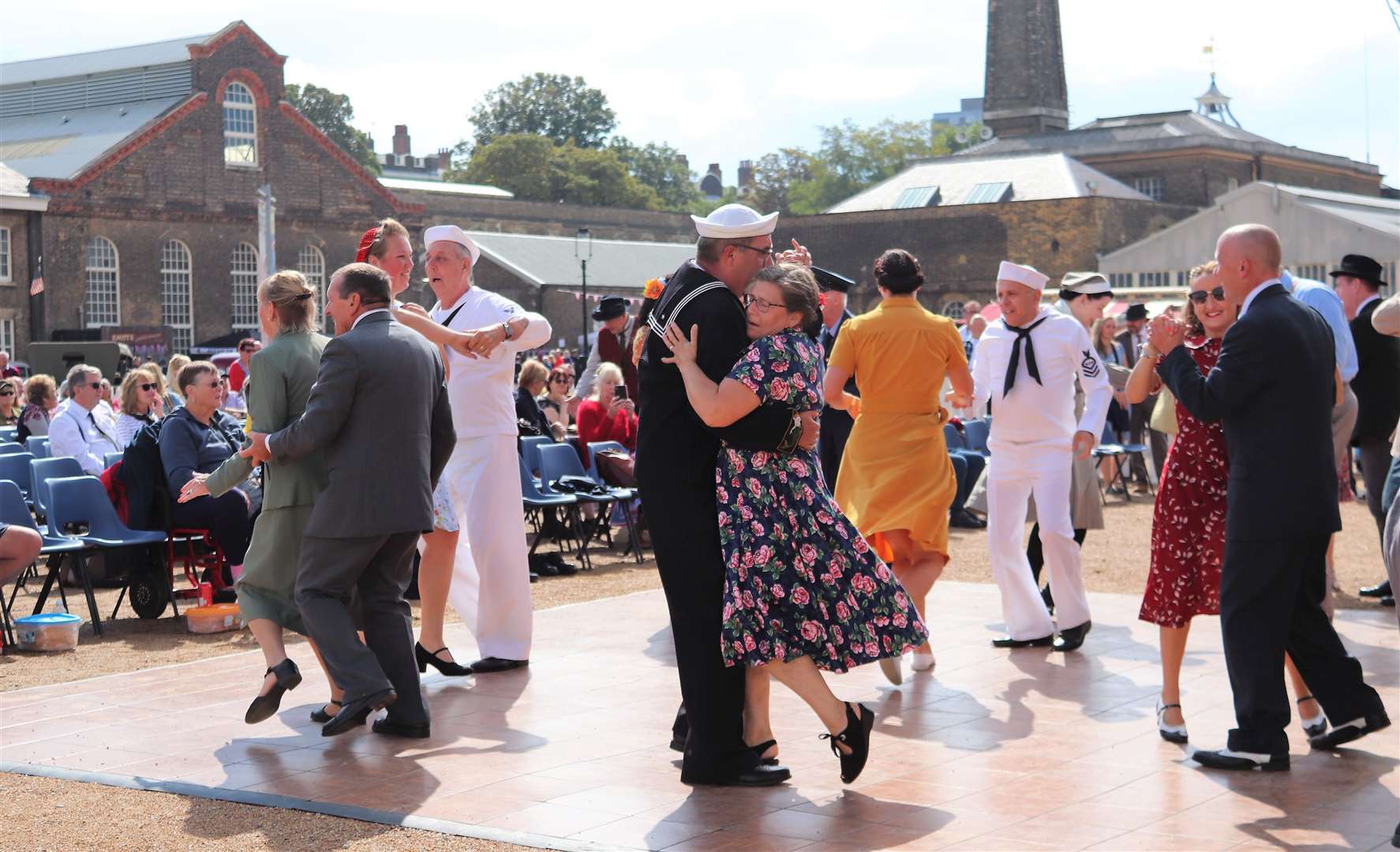 Visitors can join in with dance lessons hosted by retro DJs. Picture: Historic Dockyard Chatham