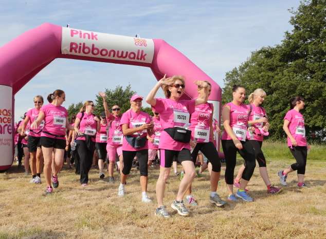 The first 20-mile walk got underway at 9am