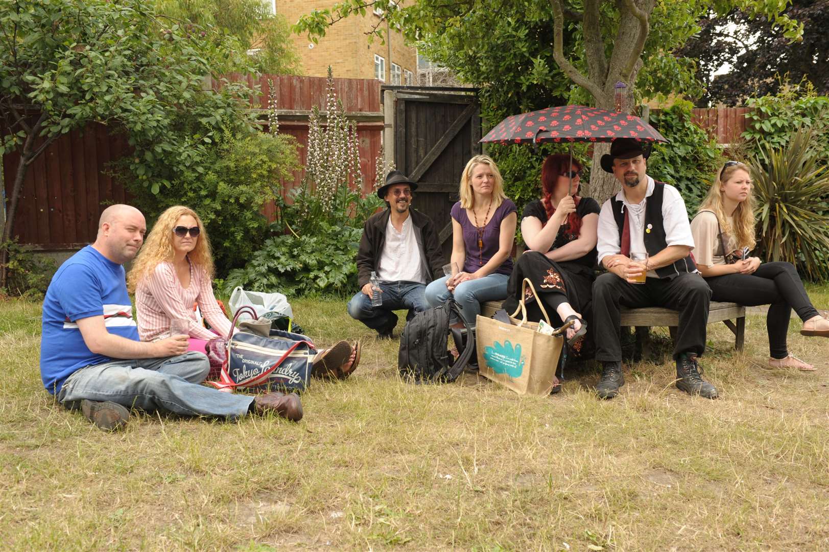 Rochester Literature Festival held in the beer garden in July 2014