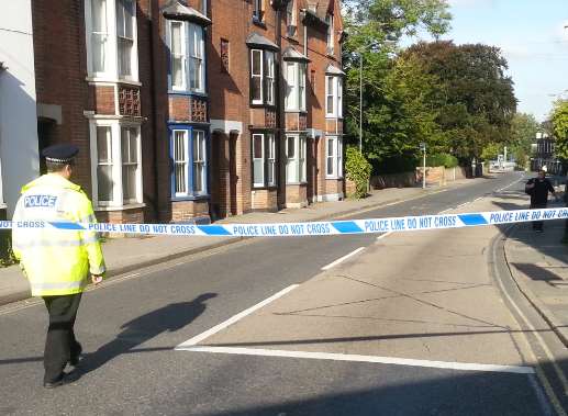 The Old Dover Road is shut to traffic