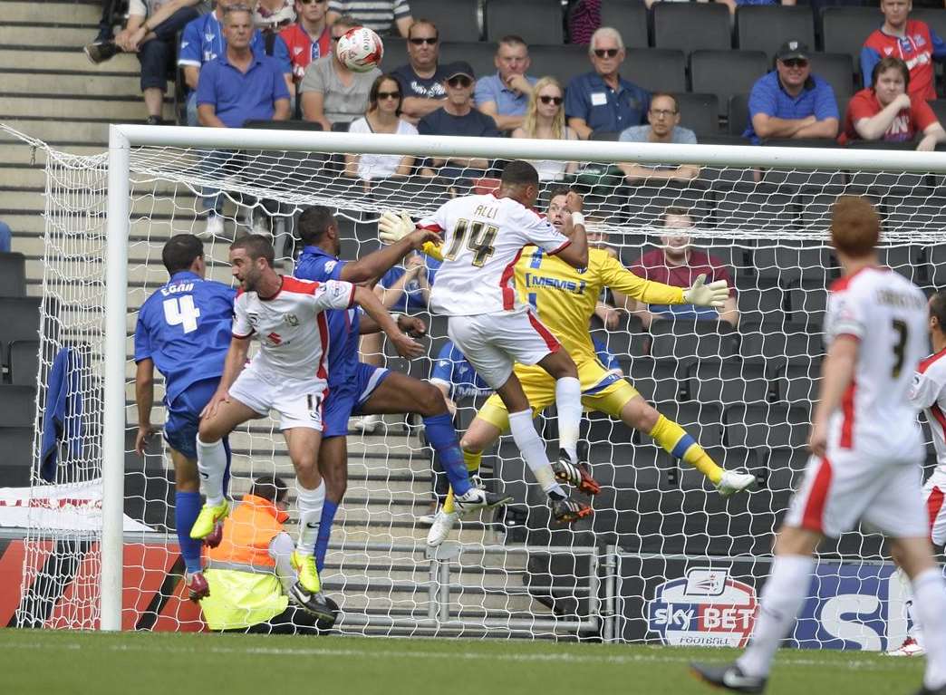 Stuart Nelson in action on Saturday before his injury Picture: Barry Goodwin