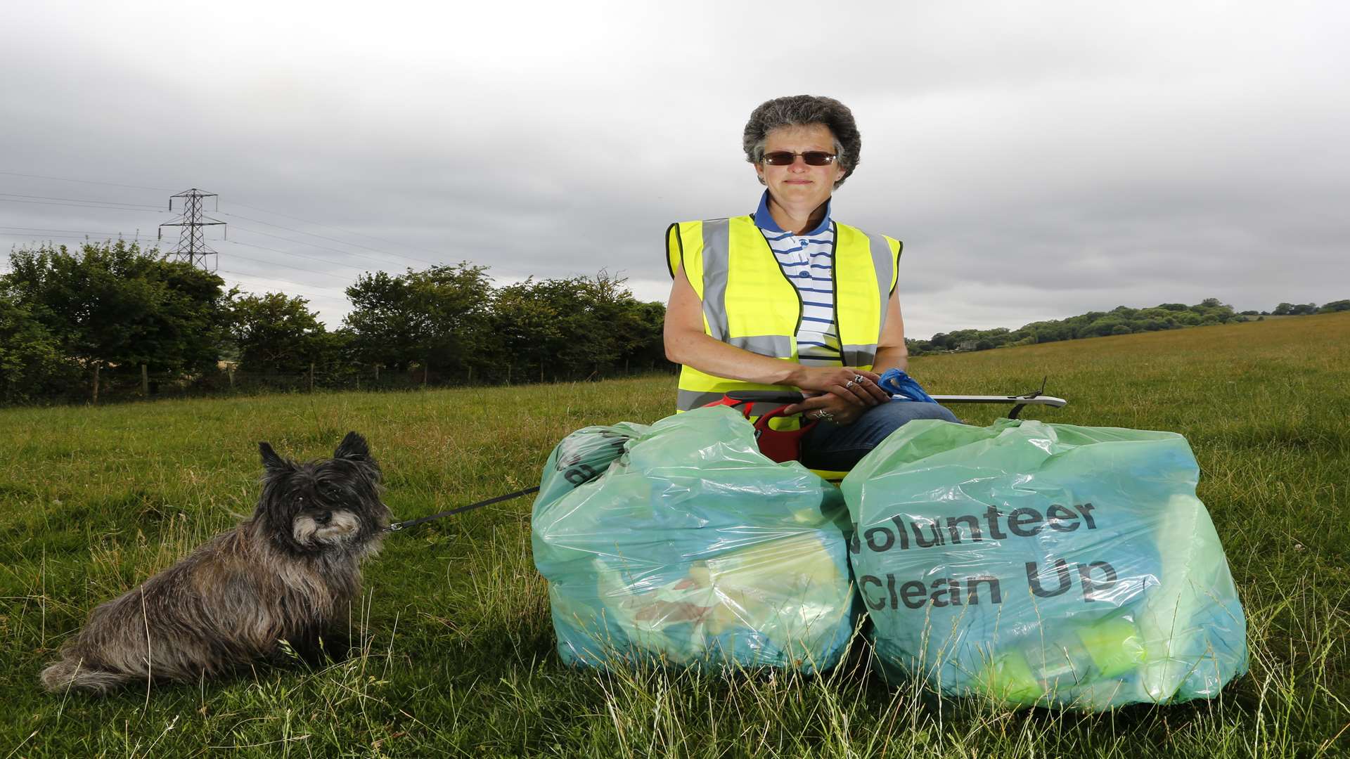 Jeanette Macleod with her dog Tarka