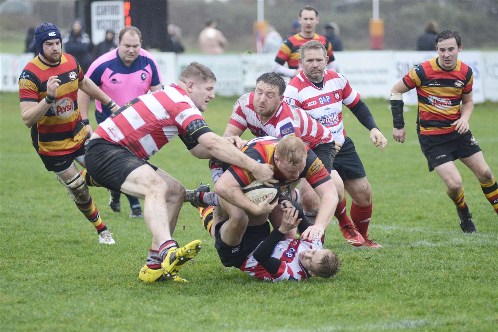 Ashford in action against Sheppey Picture: Paul Amos