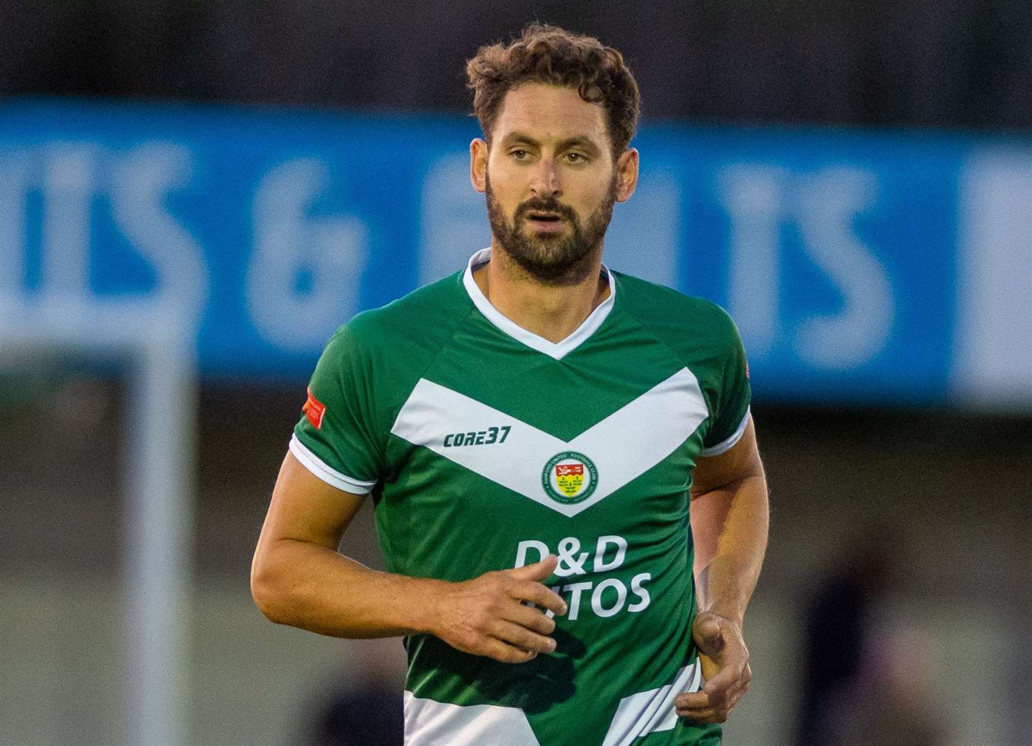 Ashford striker Jay May scored twice at Herne Bay. Picture: Ian Scammell (51079616)