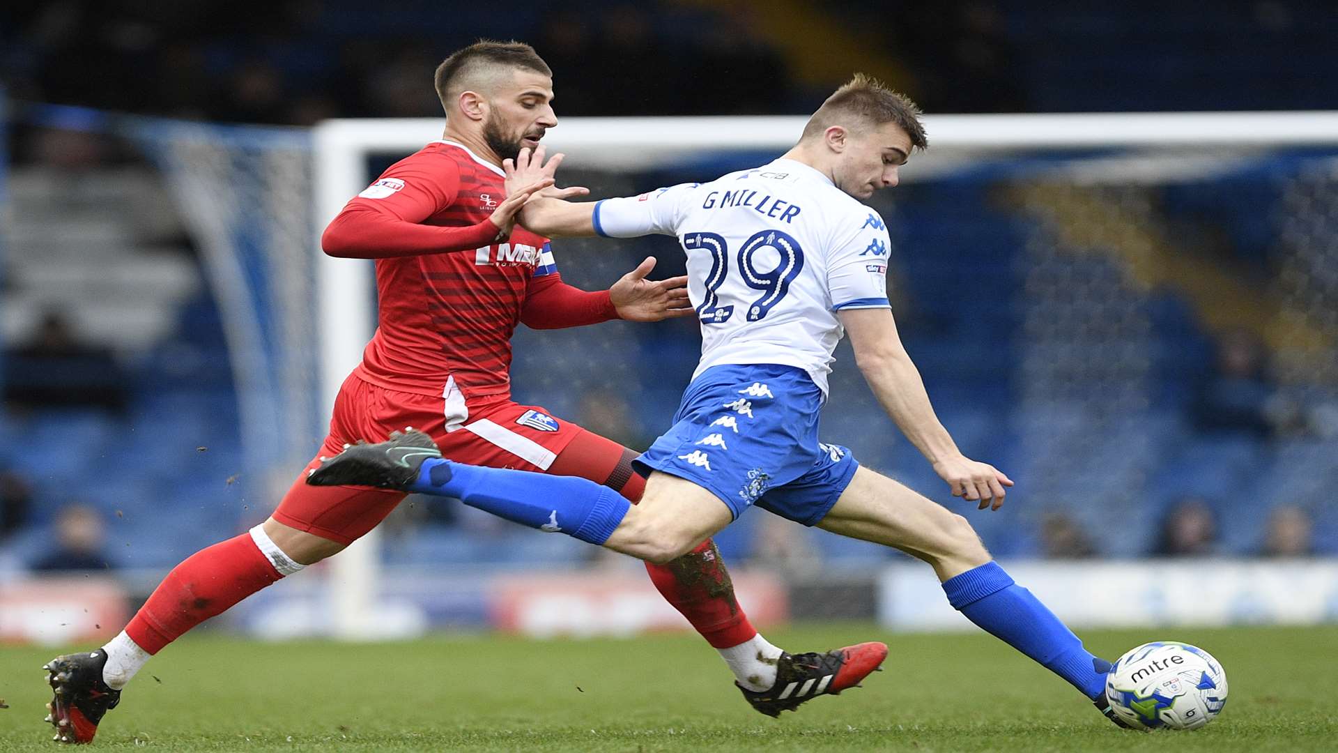 George Miller up against Max Ehmer last season Picture: Ady Kerry