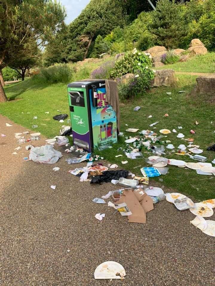 The Big Belly Bin at Folkestone Coastal Park was criticised