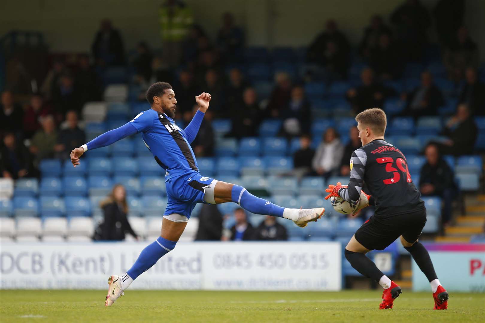 Vadaine Oliver goes close to beating the keeper Picture: Andy Jones