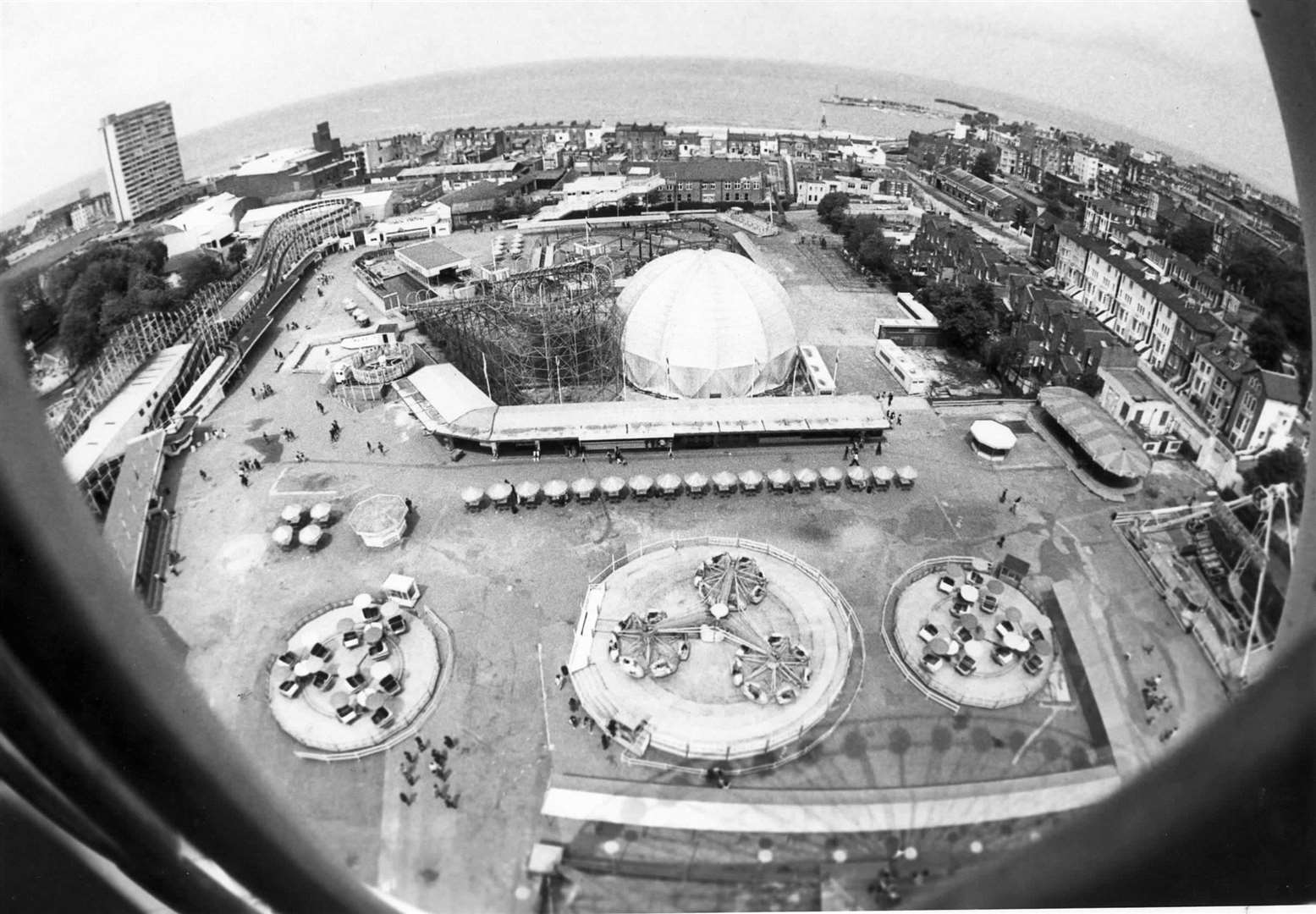 Aerial view of Dreamland from June 1983