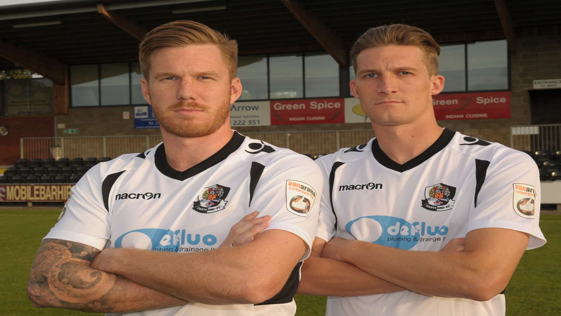 Tom Bradbrook played alongside his older brother Elliot at Dartford Picture: Steve Crispe