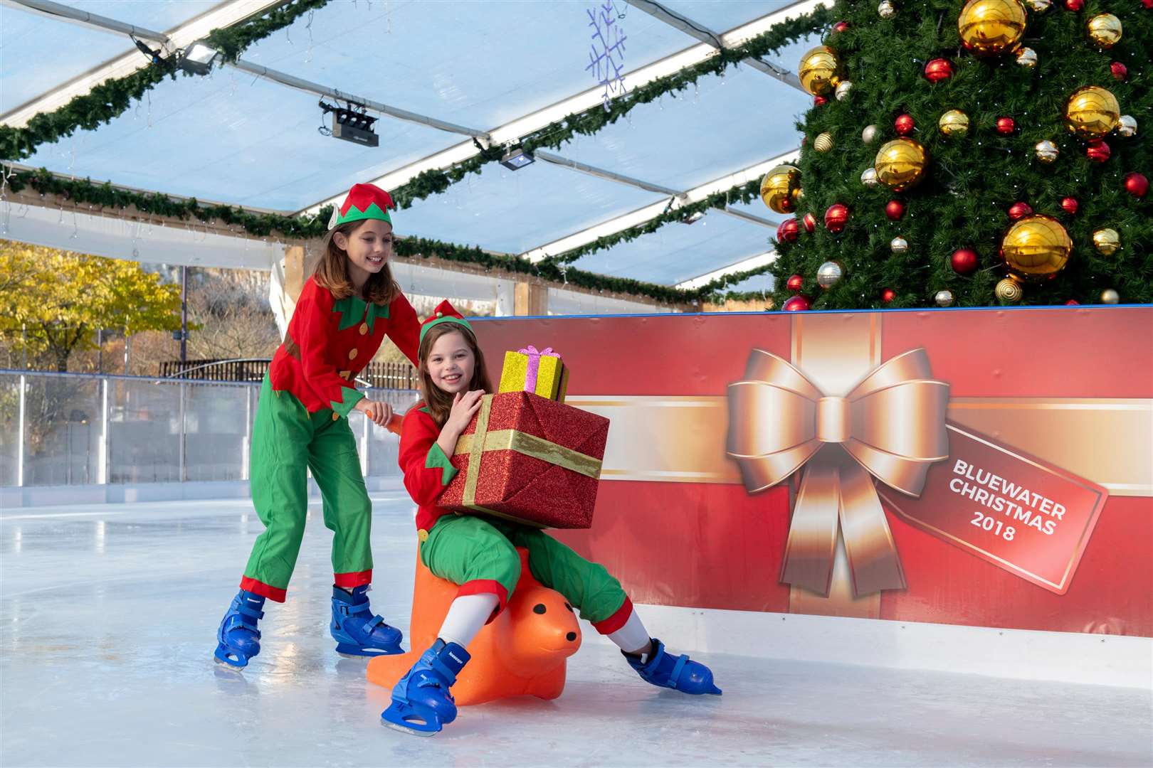 Enjoy the ice rink at Bluewater after parking for free