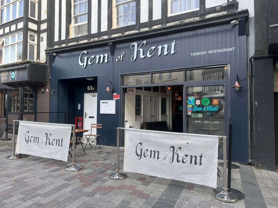 The Gem of Kent, in the High Street of Maidstone Town centre