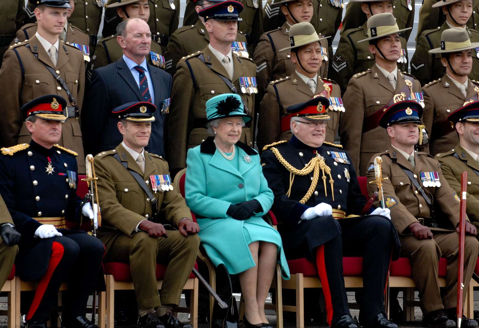 The Queen visited Invicta Park Barracks in 2011. Picture: Matthew Walker