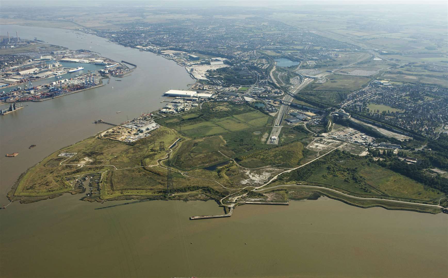 The London Resort is set to be built on the Swanscombe Peninsula. Picture: EDF Energy