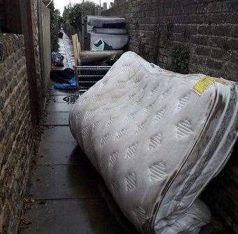 Fly-tipping in Sheerness. Picture: Swale council