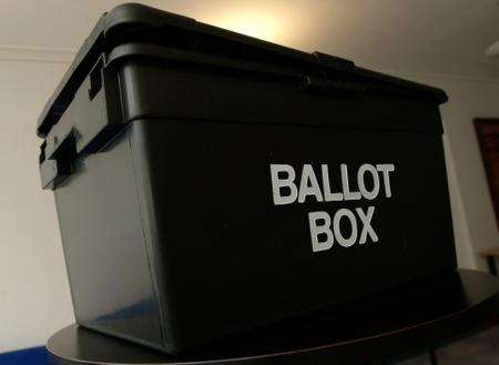 A ballot box