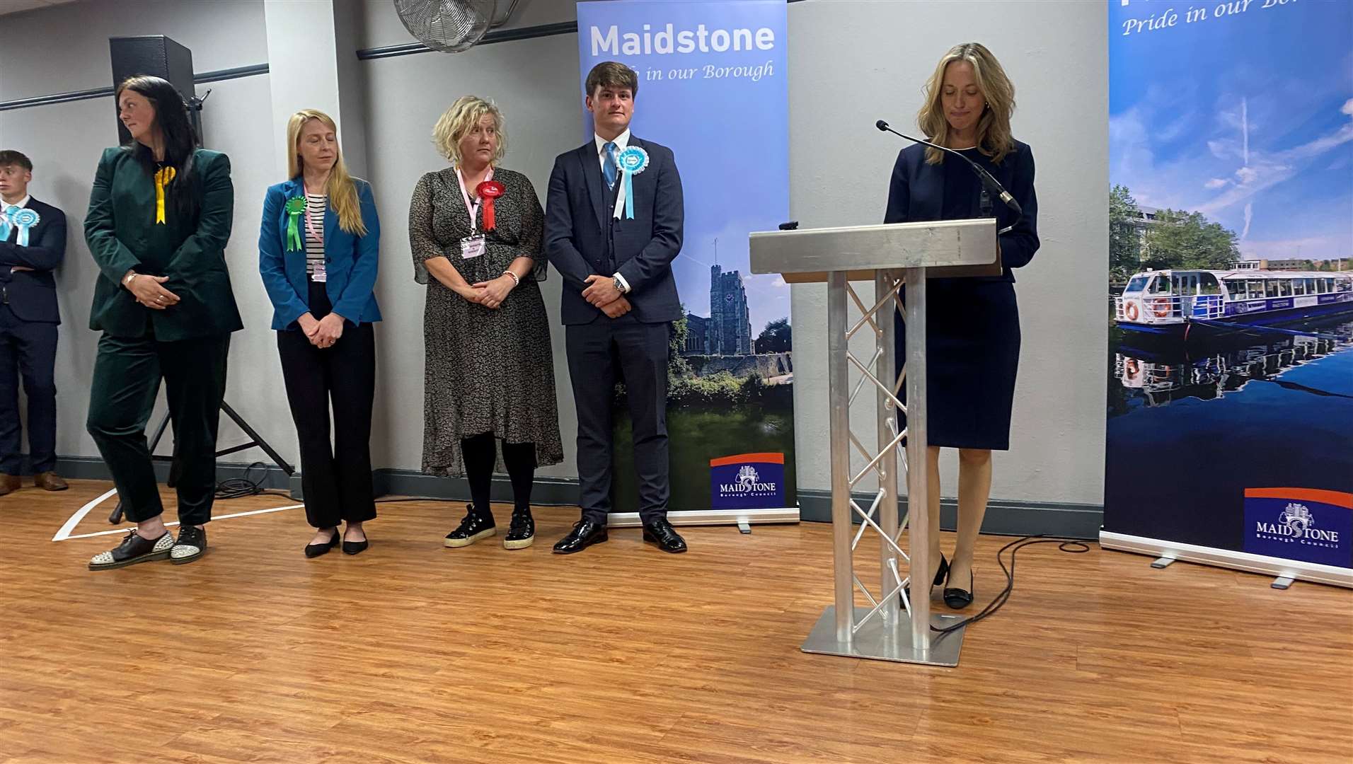 The Faversham and Mid Kent candidates including winner Helen Whately (Con)