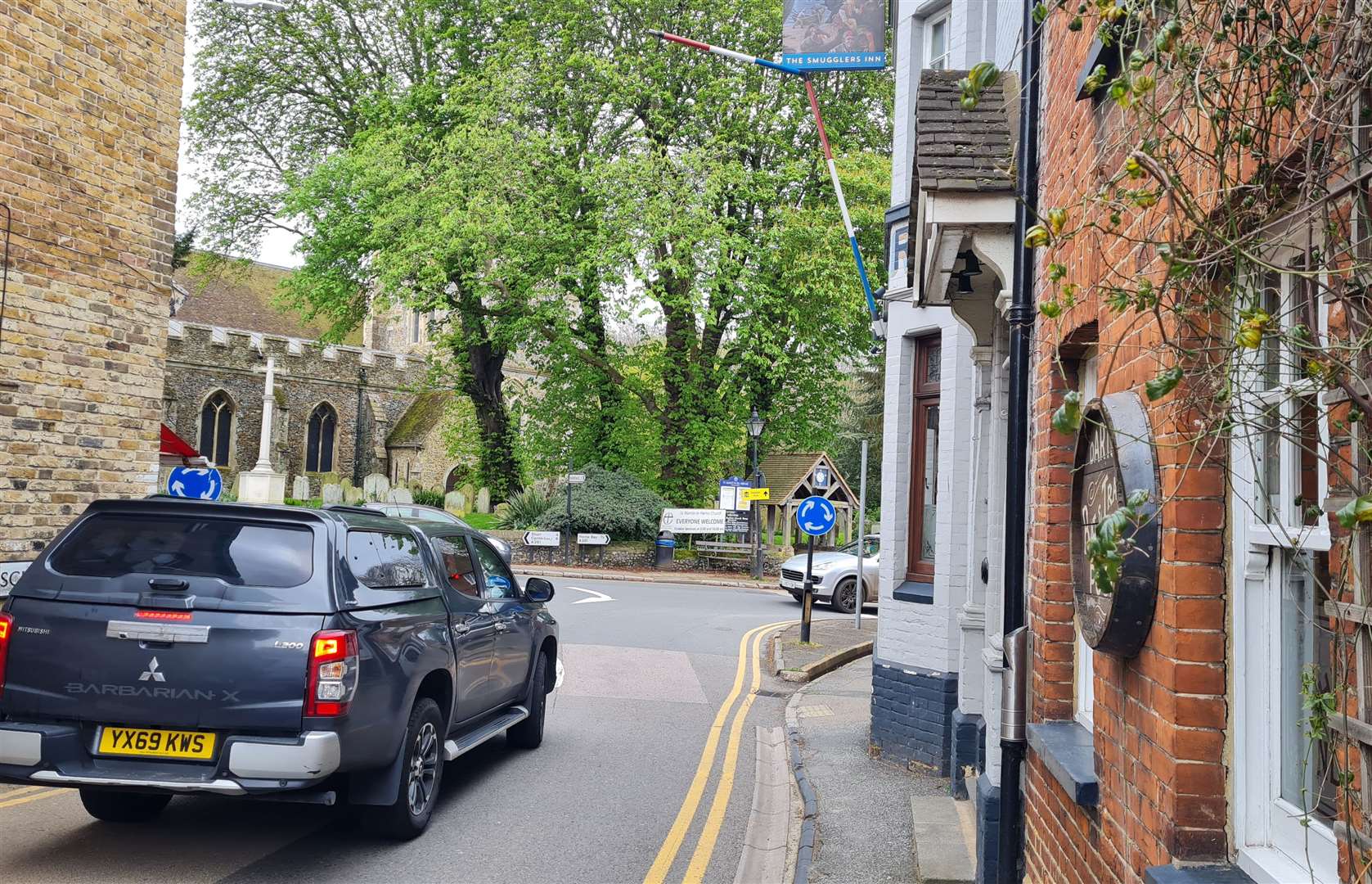 Narrow roads with double yellow lines mean the School Lane car park in Herne is a vital village amenity