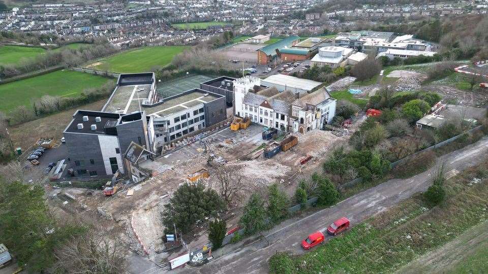 The former buildings were also too small for the number of pupils at the school. Picture: Mark Hamilton