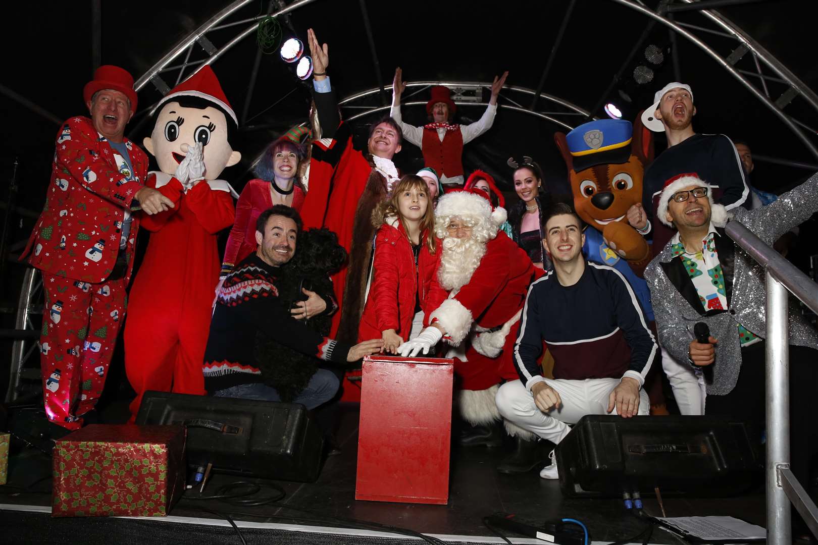 Members of the public headed to Dartford for the Christmas lights. Credit: Dartford council/ Andy Barnes