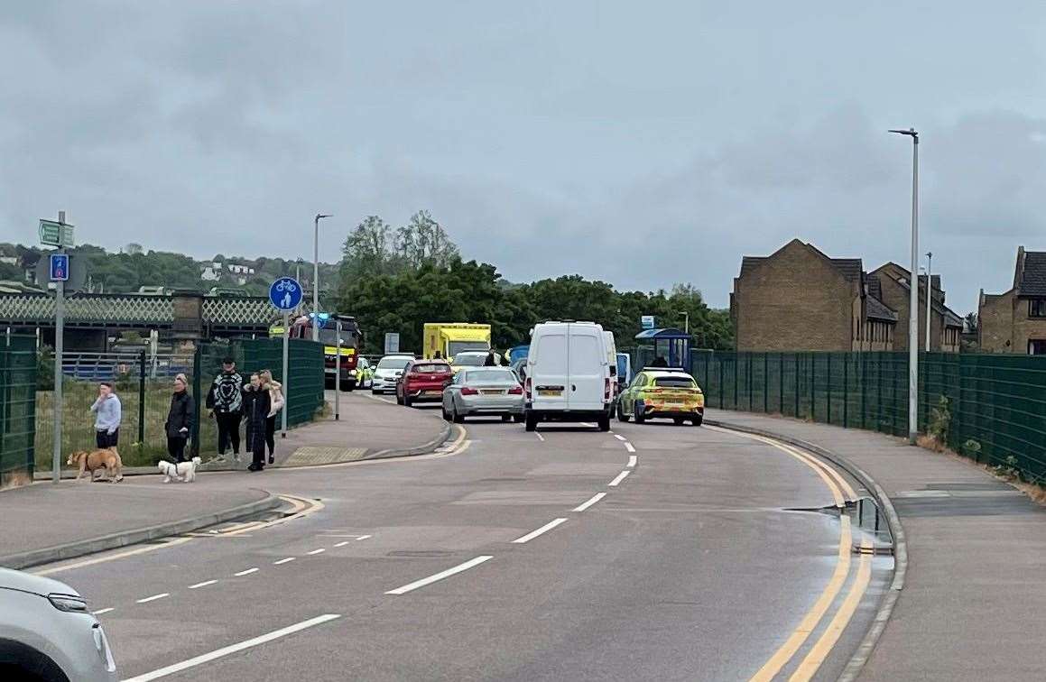 Canal Road in Rochester was shut by police