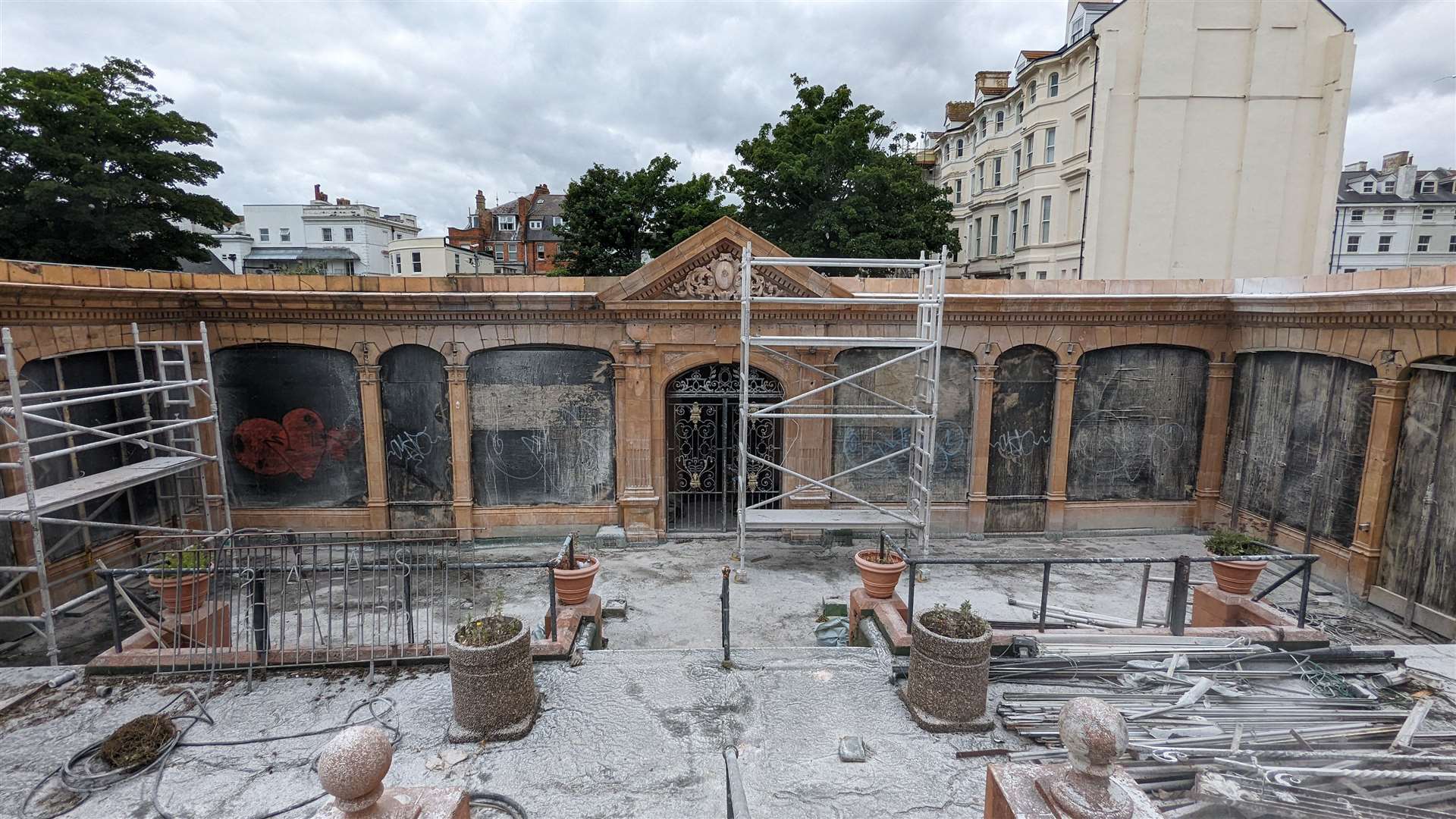 The Leas Pavilion in Folkestone fell into a state of disrepair