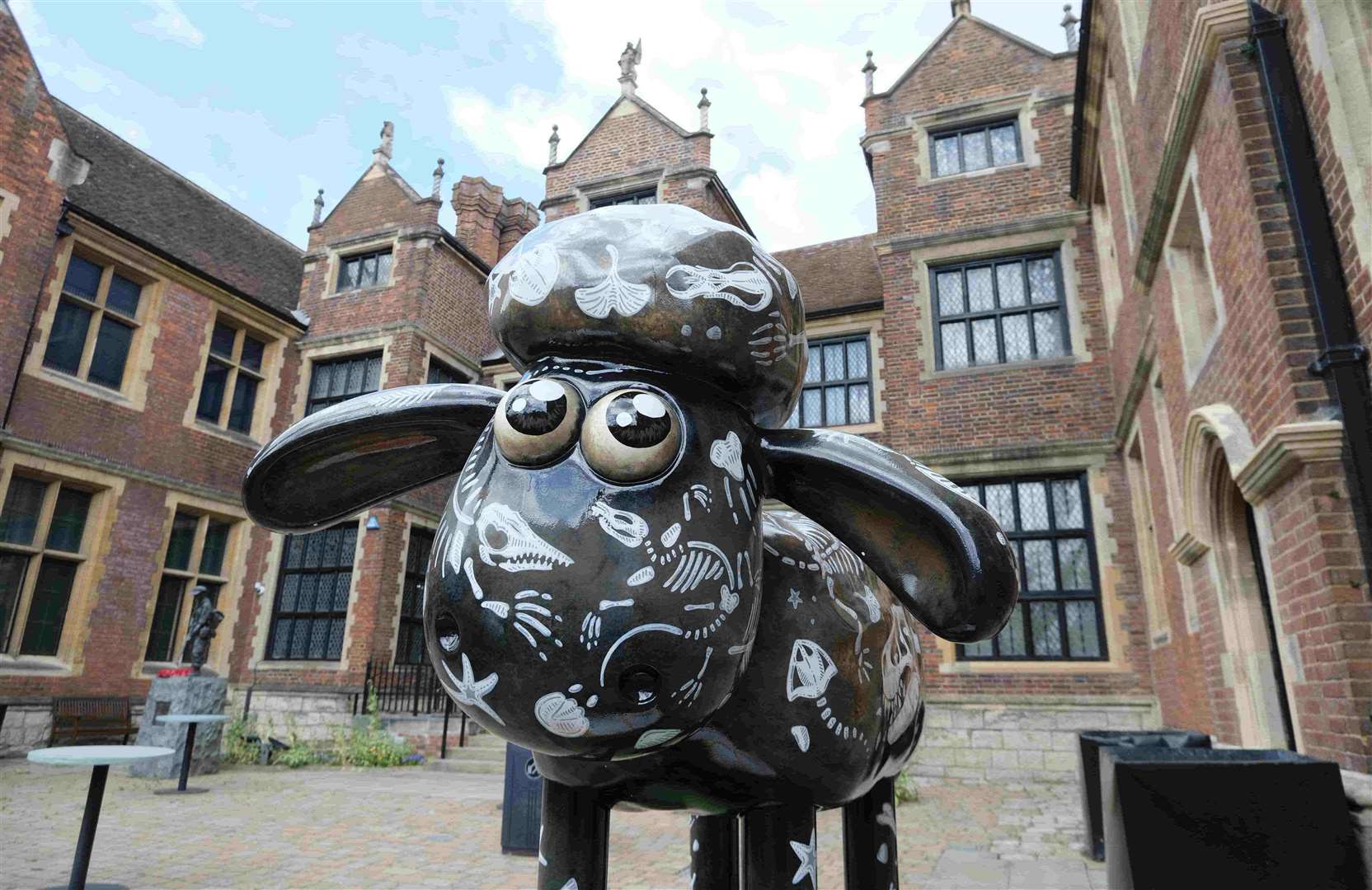 This Unearthing Iggy Shaun the Sheep sculpture can be found outside Maidstone Museum