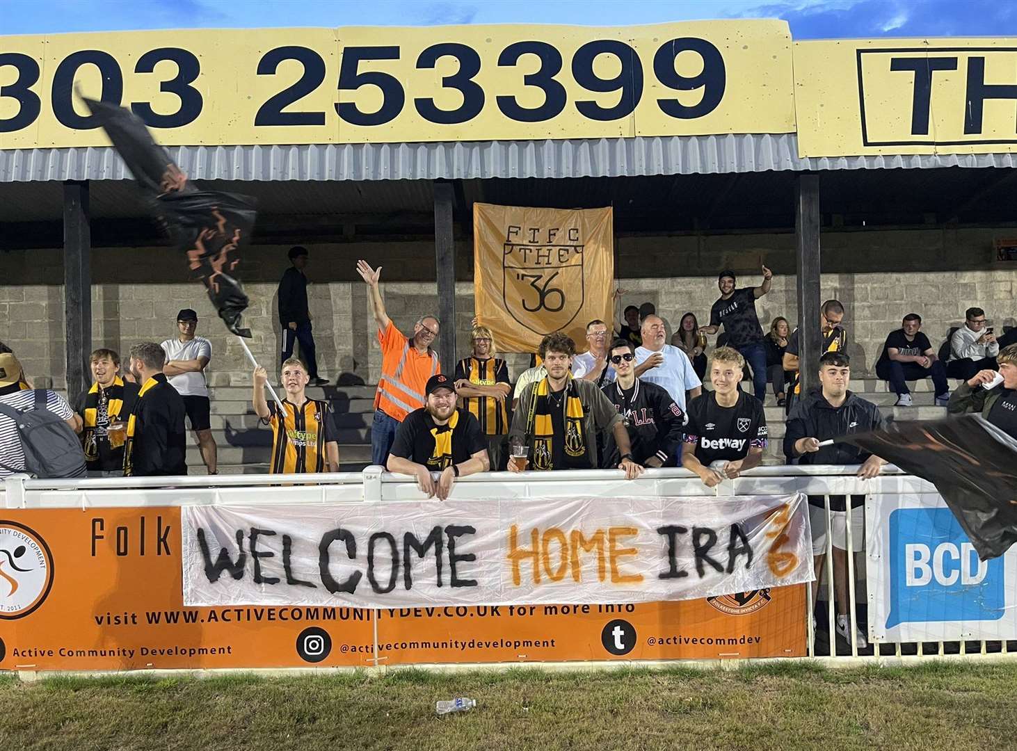 Folkestone Invicta fans welcome returning forward Ira Jackson Jr.