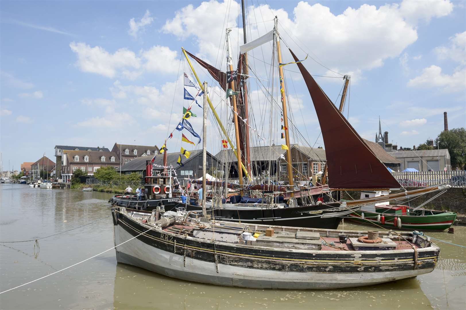 The trail goes through Faversham Creek