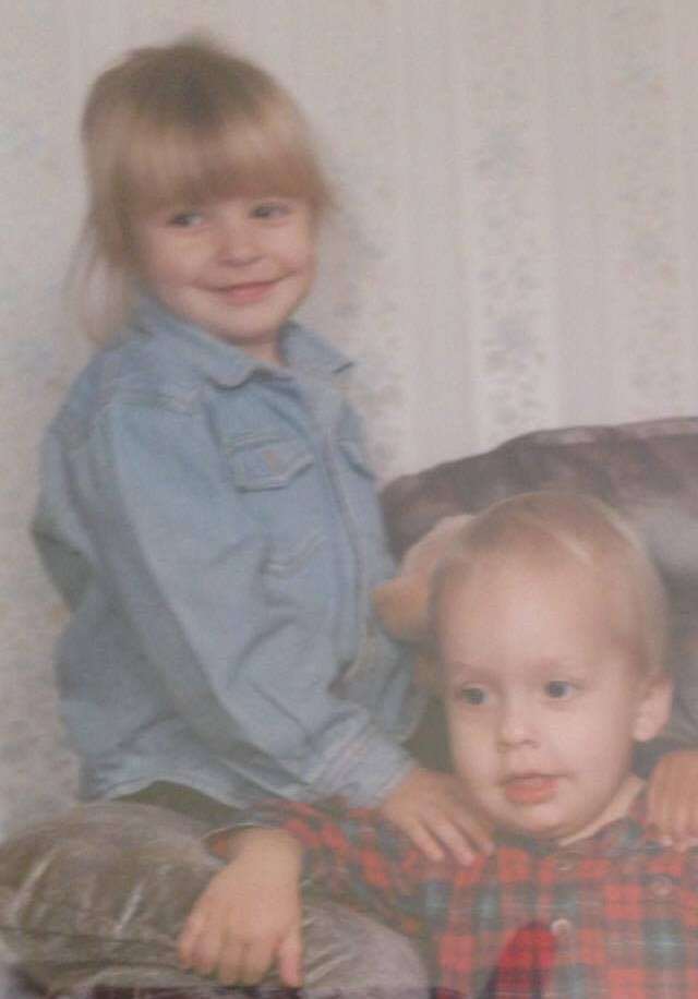 Ian and Hannah as children