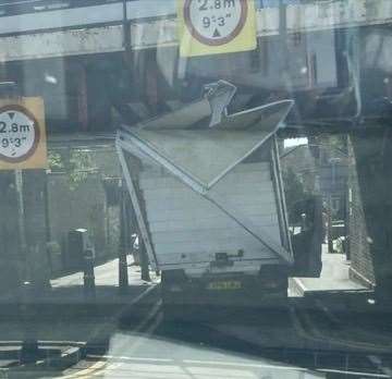 The van in Bryant Road, Strood. Picture: Dave Roots, Strood Real Life Facebook