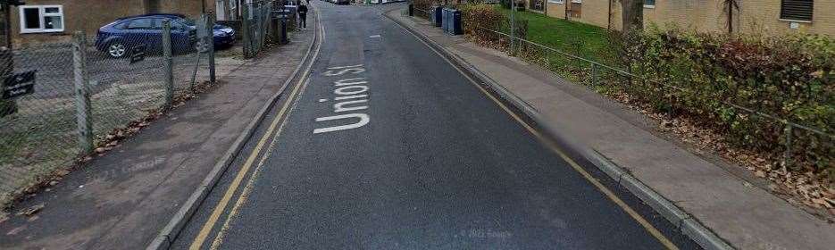 Union Street, in Maidstone, where the attack happened Pic: Google Street View