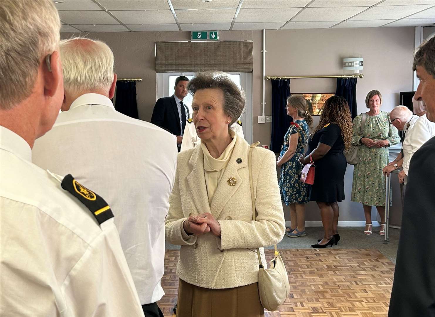 Princess Anne meeting NCI members at Folkestone Yacht and Motorboat Club