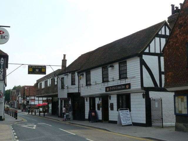 Ye Olde Crown Inn in Edenbridge in 2009. Picture: Peter Trimming