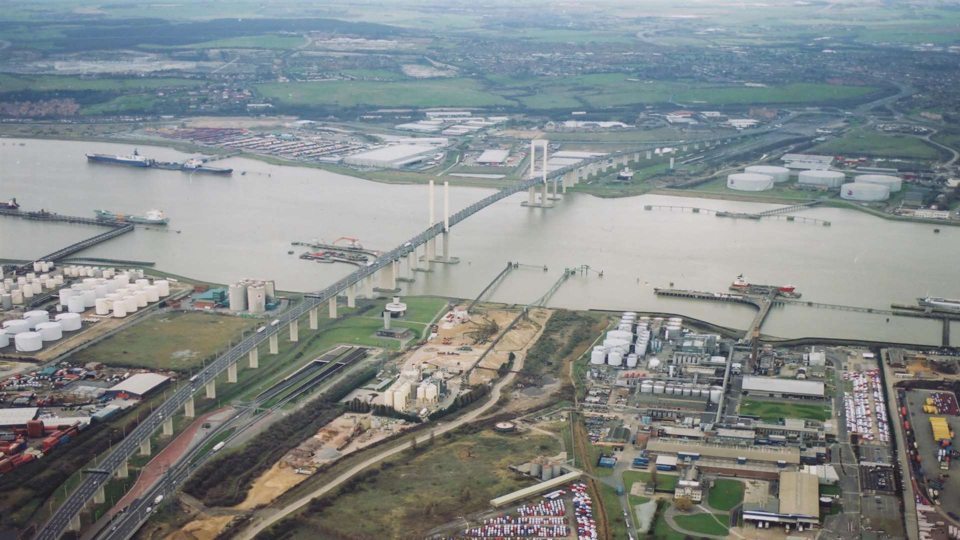 Dartford Crossing from the Essex Side looking towards Dartford. Picture: Simon Burchett